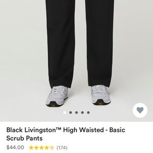 Figs Basic Black Scrub Pant